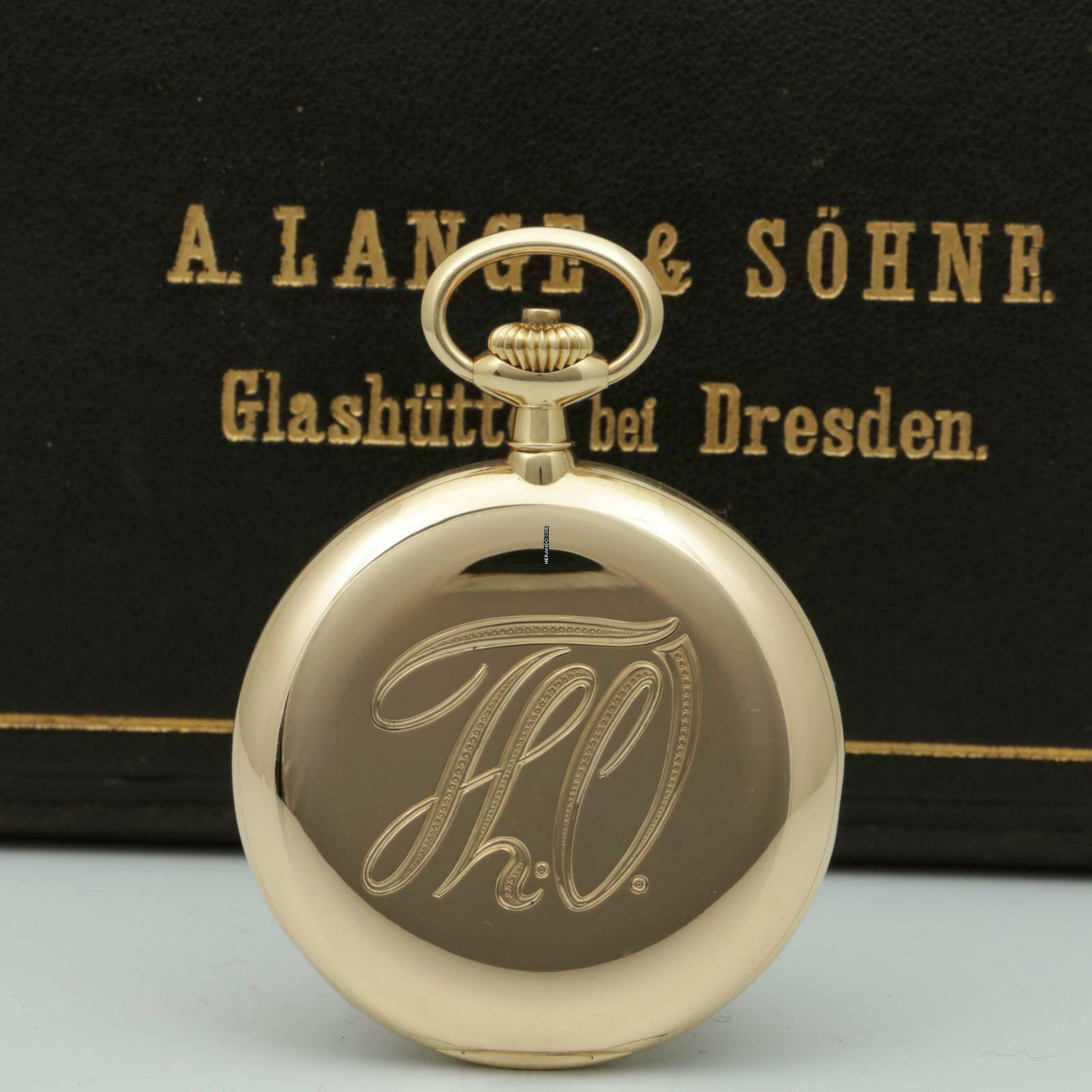 Thumbnail von A. Lange & Söhne neuwertige Qualität 1A Tresoruhr 18k Gold mit Original Etui und Papiere 1917 </h1>