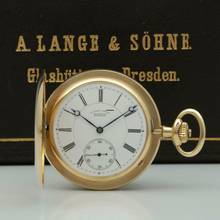 Thumbnail von A. Lange & Söhne neuwertige Qualität 1A Tresoruhr 18k Gold mit Original Etui und Papiere 1917 </h1>