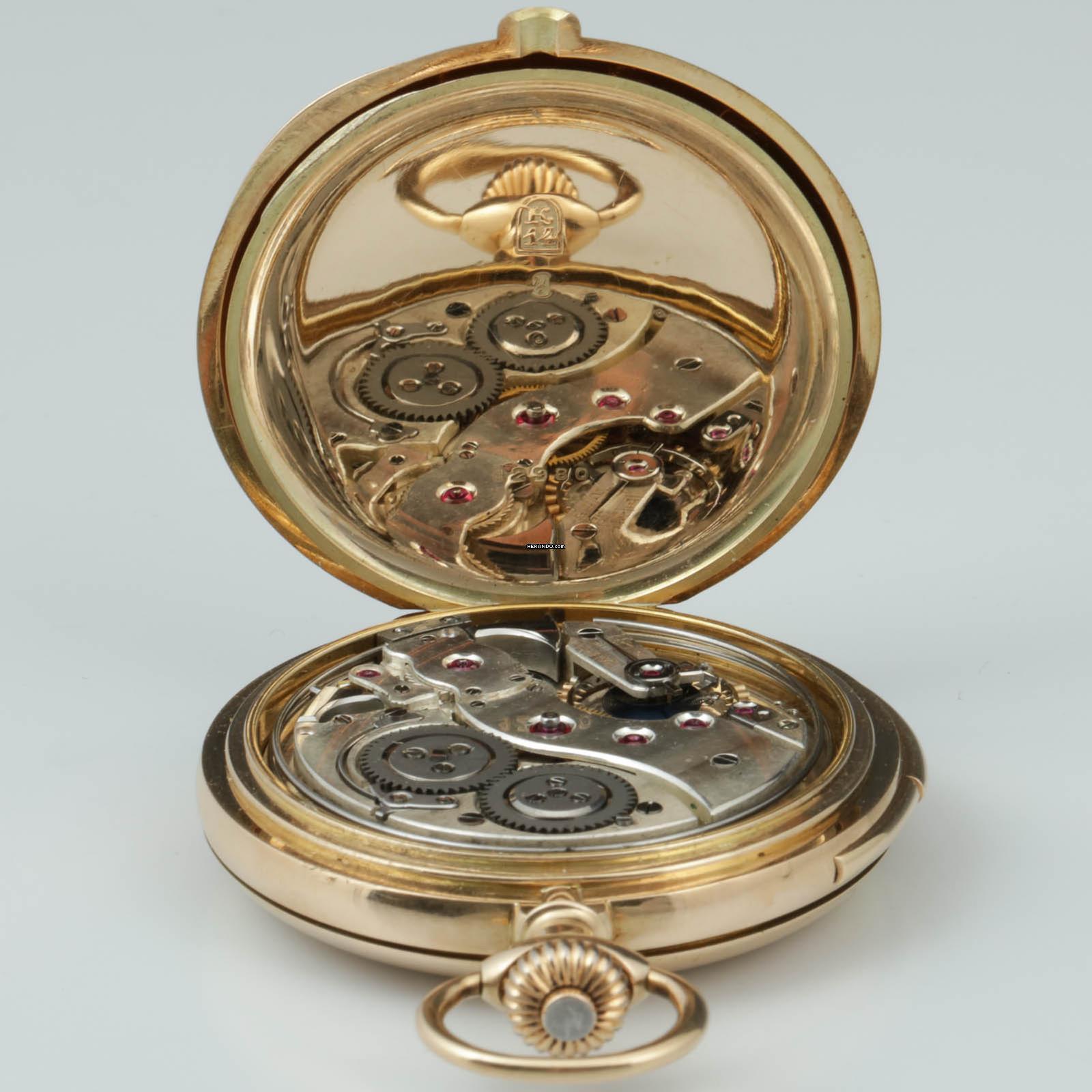 Thumbnail von unbekannt Anker-Chronometer 14k Gold mit Minuten Repetition in feine Qualität seltenes Werk 1920