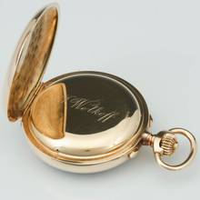 Thumbnail von Ungemarkt Taschenuhr Gr. schwerer Schweizer Ankerchronometer Split Sekunde 1890 Valée de Joux