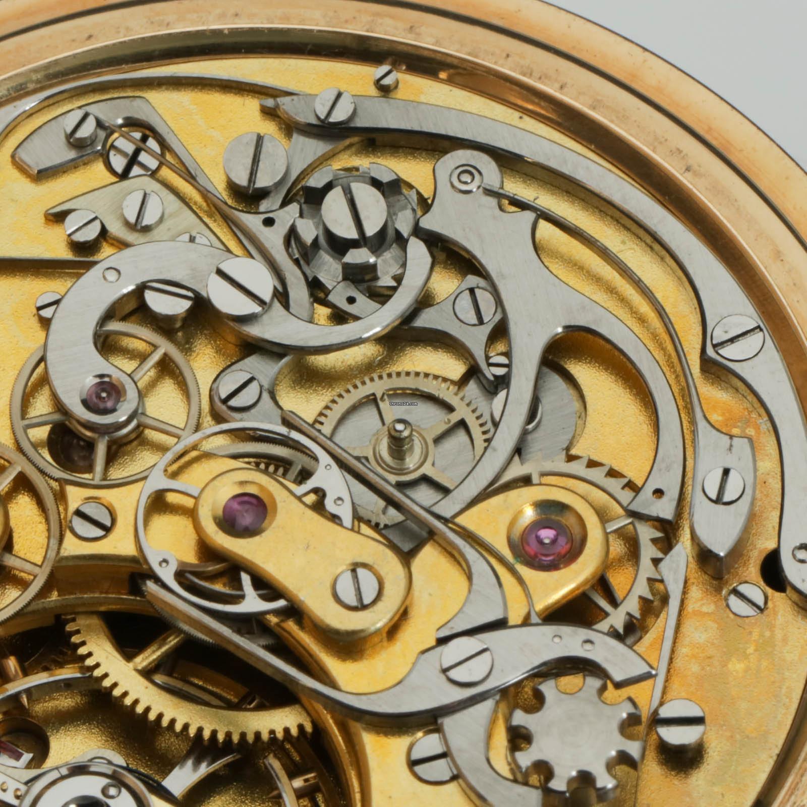 Thumbnail von Ungemarkt Taschenuhr Gr. schwerer Schweizer Ankerchronometer Split Sekunde 1890 Valée de Joux