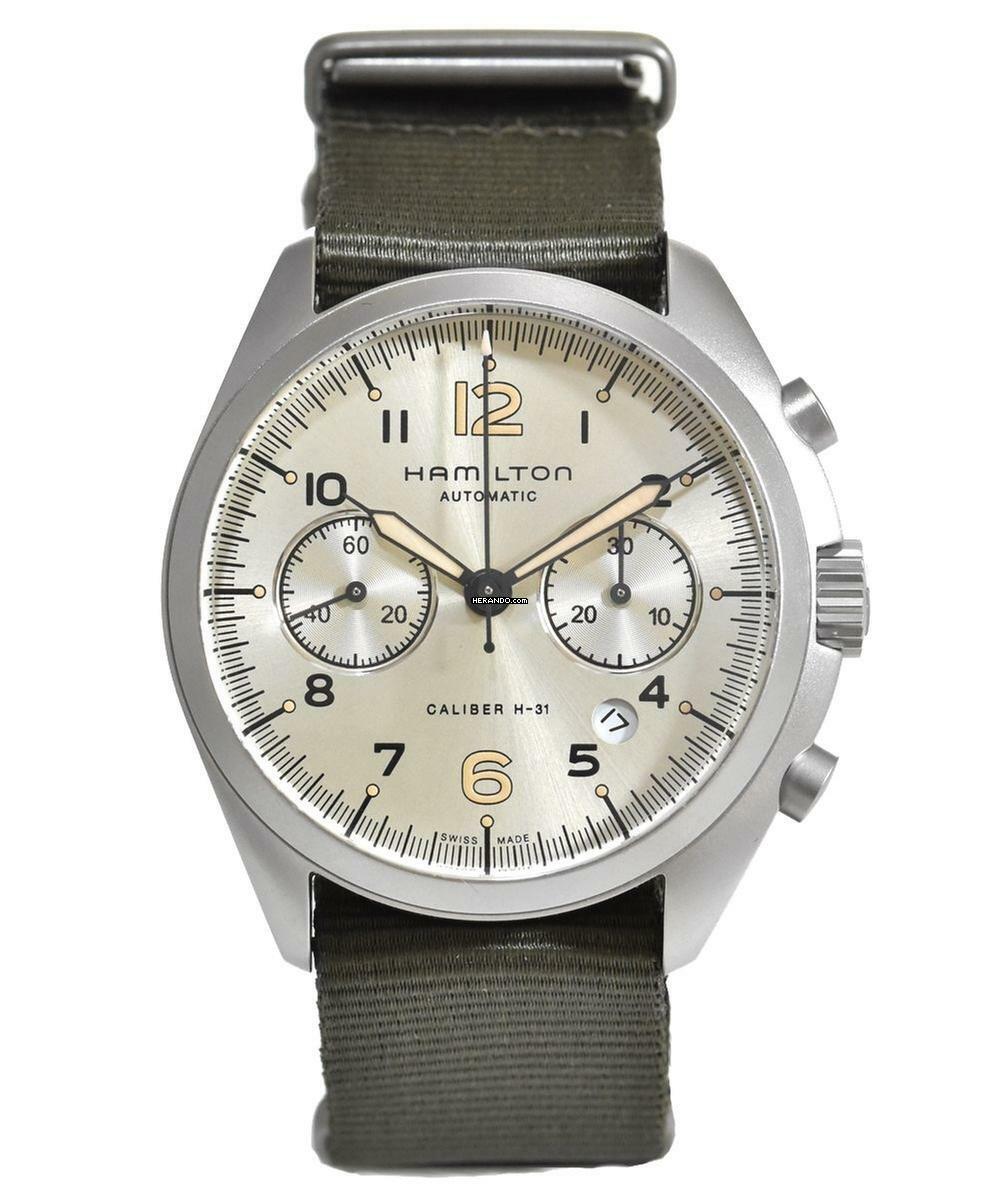 Hamilton Khaki Pilot Pioneer Aviation Pilot Pioneer Auto Chrono Ref. H76456955 </h1>