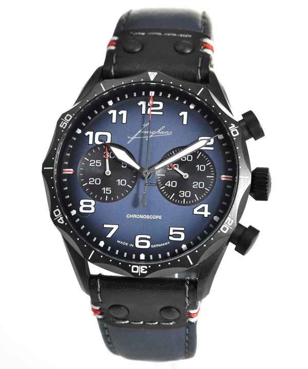  Junghans Meister Pilot Chronoscope Navy Blue Limited 300 Stk. Ref. 27/3396.00  