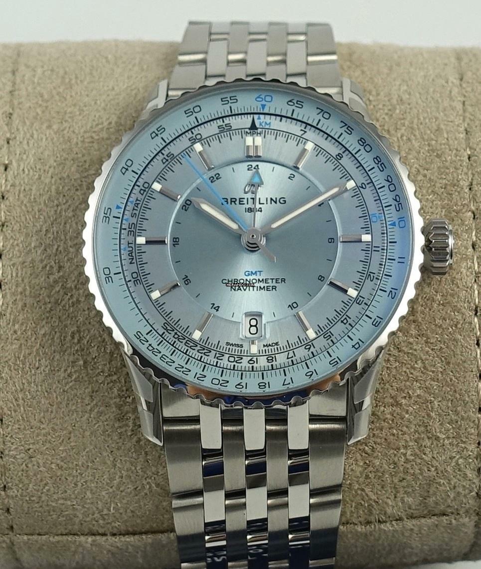  Breitling Navitimer GMT Automatic Gmt 41 Ice Blue 