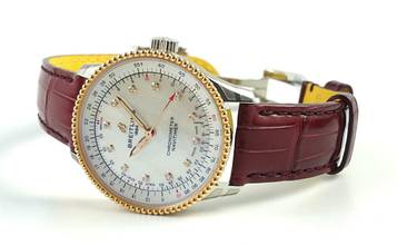 Thumbnail von Breitling Navitimer Automatic 35 Stahl/Gold Brillanten