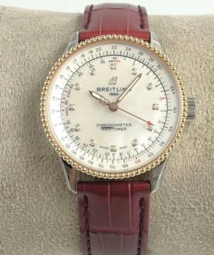  Breitling Navitimer Automatic 35 Stahl/Gold Brillanten 