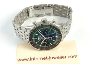 Thumbnail von Breitling Navitimer 1 B01 Chronograph 46 Green Full Set / New Watch