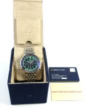 Thumbnail von Breitling Navitimer 1 B01 Chronograph 46 Green Full Set / New Watch
