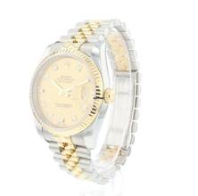 Thumbnail von Rolex Datejust 36 Steel Gold Jubilee Fluted Champagne Diamond Dial </h1>