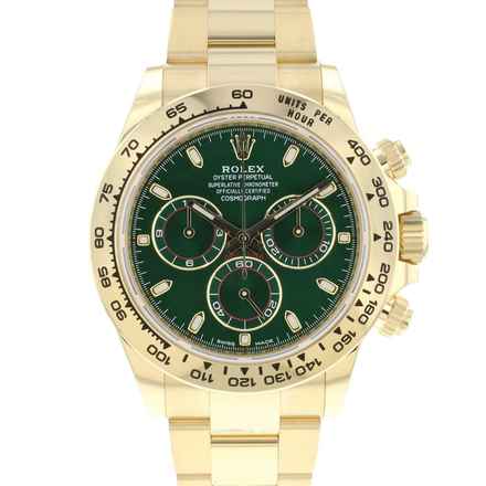  Rolex Daytona Yellow Gold Green Dial NEW '21 </h1> 
