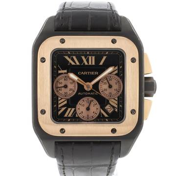  Cartier Santos 100 XL Steel Rosegold Chronograph </h1> 