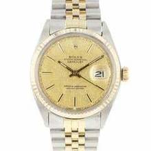 Thumbnail von Rolex Datejust 36 Steel Gold Jubilee Fluted Linen Dial </h1>