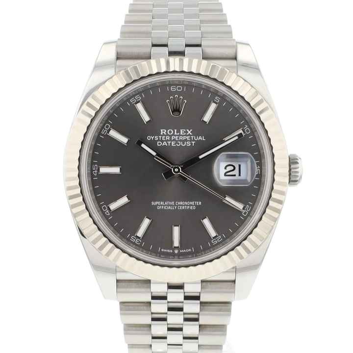  Rolex Datejust 41 Jubilee Fluted Rhodium Dial NEW 2024 </h1> 