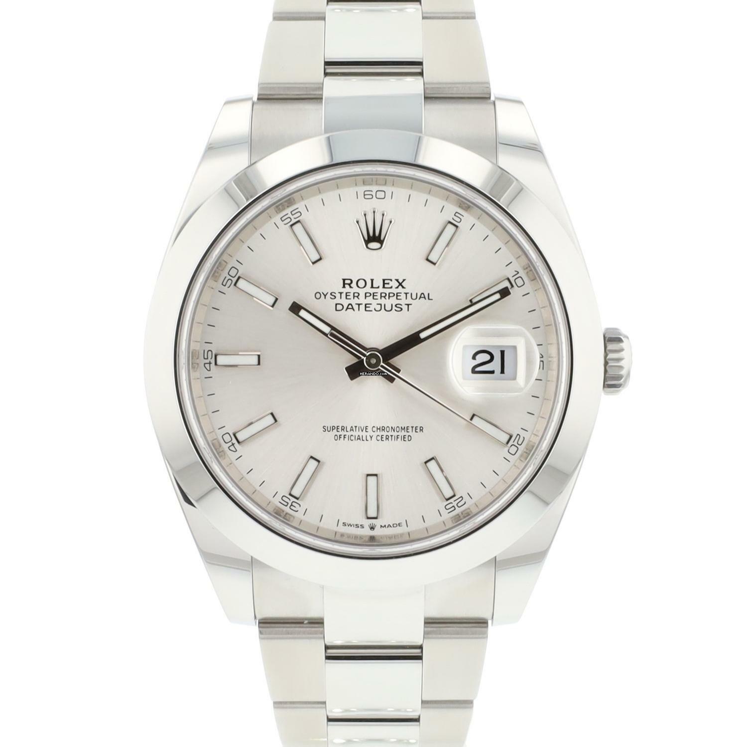 Rolex Datejust 41 Steel Silver Dial </h1>