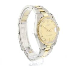 Thumbnail von Rolex Oyster Perpetual Date 34MM Steel Gold Champagne Dial </h1>