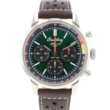  Breitling Top Time Chronograph Mustang Green Dial NEW 2024 </h1> 