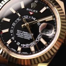 Thumbnail von Rolex Sky-Dweller Oysterflex Yellow Gold Black Dial </h1>