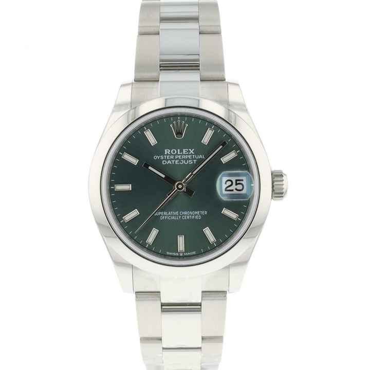  Rolex Datejust 31 Midsize Green Dial  