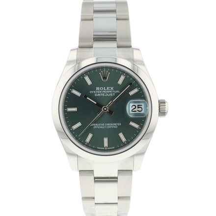  Rolex Datejust 31 Midsize Green Dial  