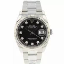 Thumbnail von Rolex Datejust 36 Fluted Oyster Black Diamond Dial </h1>