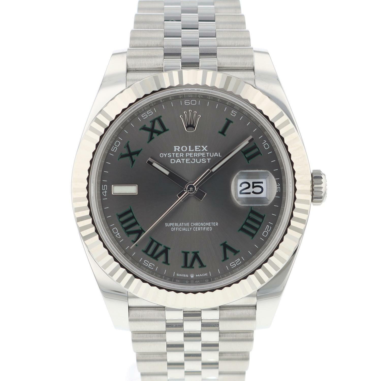 Rolex Datejust 41 Fluted Jubilee Wimbledon Dial NEW 2025 </h1>