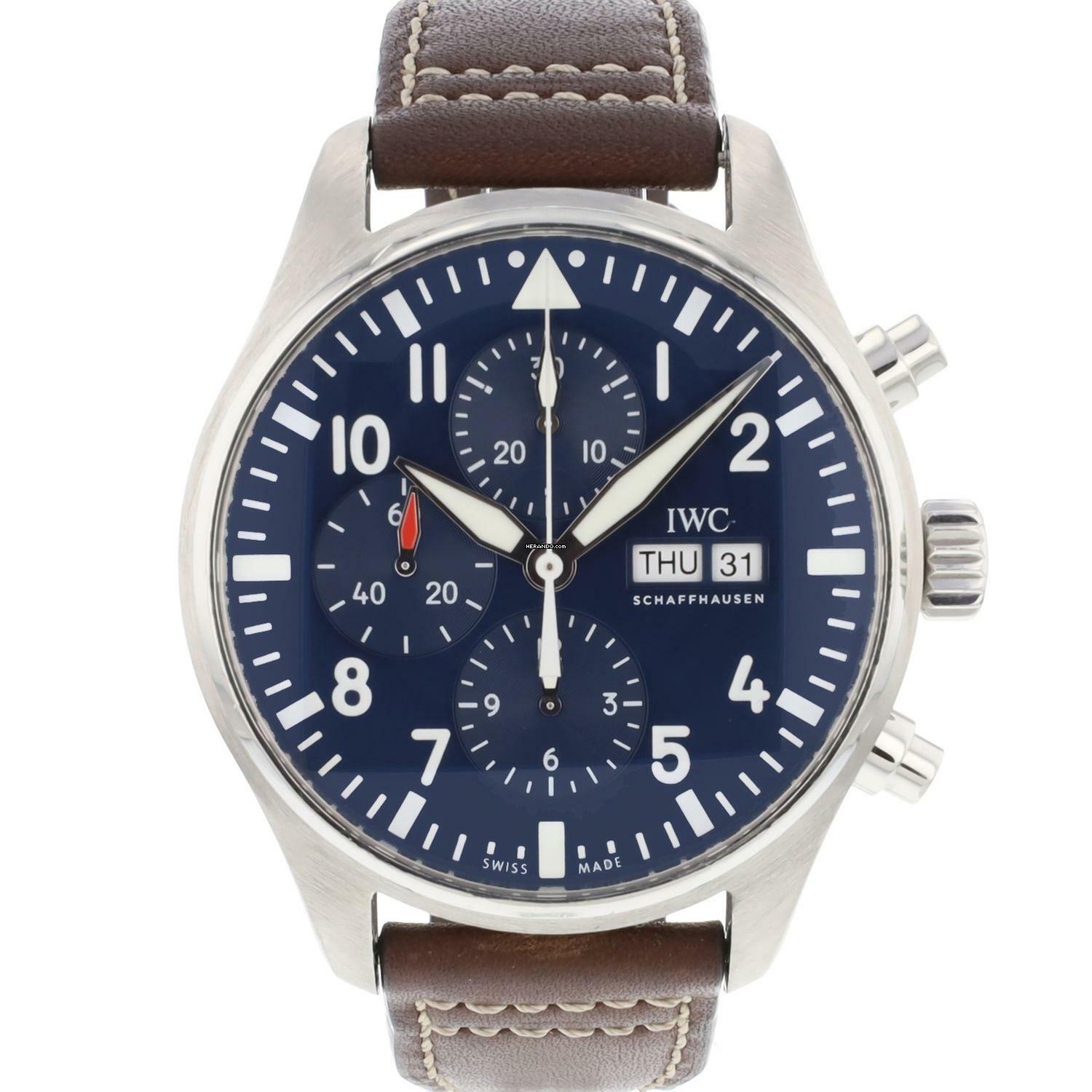 IWC Fliegeruhr Chronograph Pilot Watch Chronograph Le Petit Prince Blue Dial