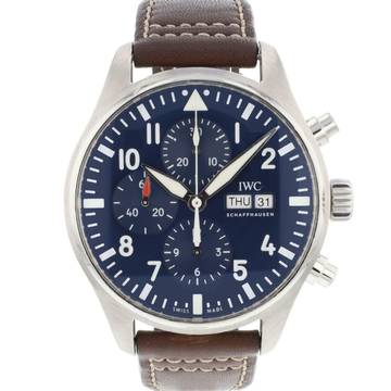  IWC Fliegeruhr Chronograph Pilot Watch Chronograph Le Petit Prince Blue Dial  