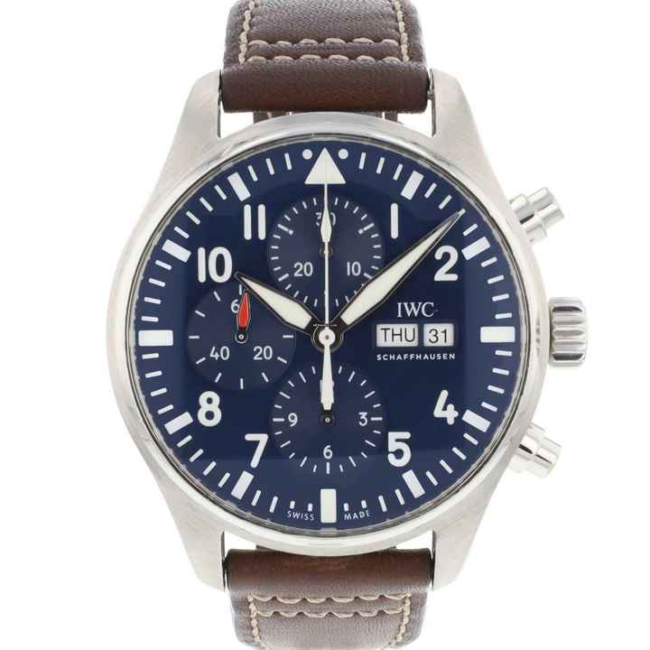  IWC Fliegeruhr Chronograph Pilot Watch Chronograph Le Petit Prince Blue Dial  