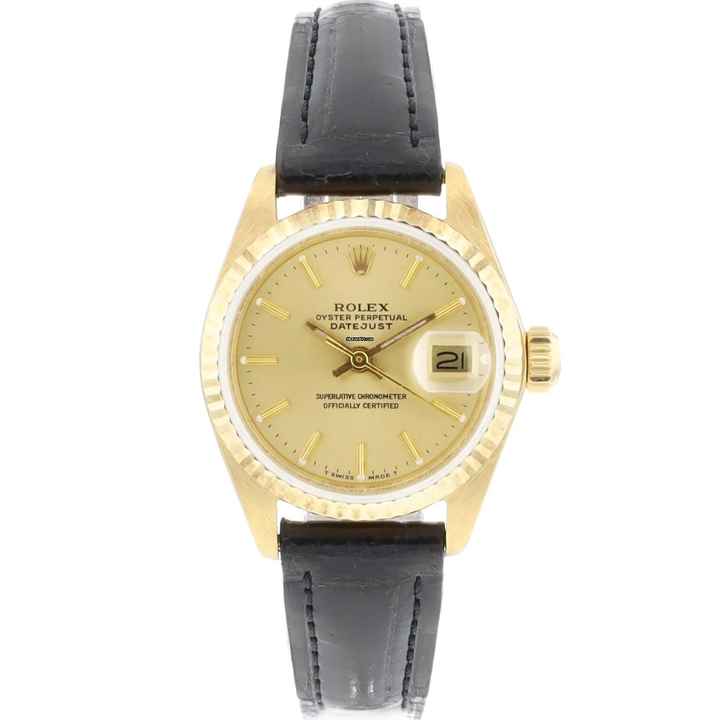  Rolex Lady-Datejust 26 Yellow Gold Champagne Dial </h1> 