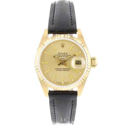  Rolex Lady-Datejust 26 Yellow Gold Champagne Dial </h1> 