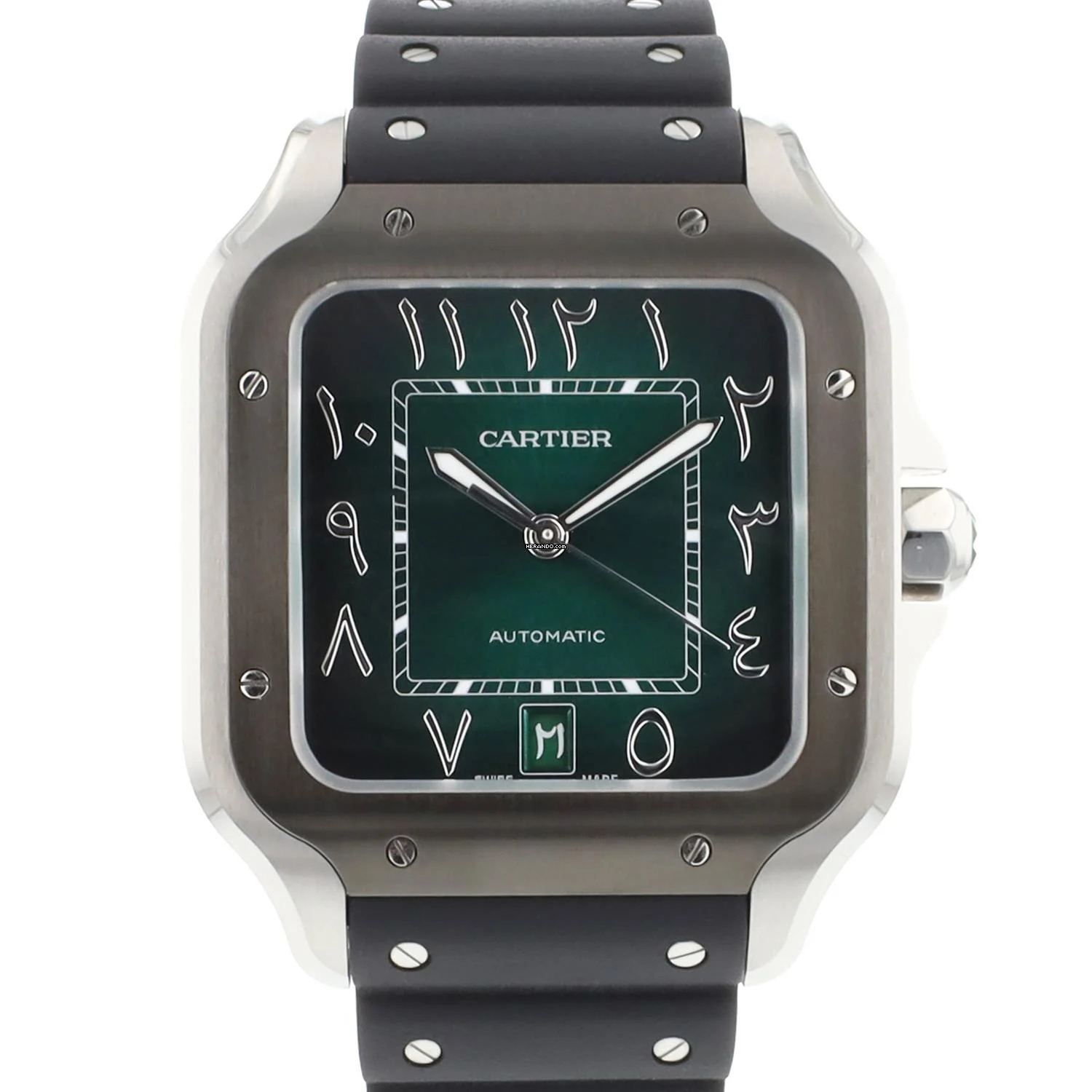 Cartier Santos De Cartier Large Green Arabic Dial NEW 2025 </h1>