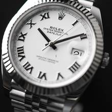 Thumbnail von Rolex Datejust 41 Fluted Jubilee White Roman Dial </h1>
