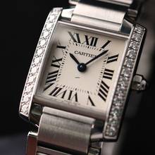 Thumbnail von Cartier Tank Française PM Steel Factory Diamonds </h1>