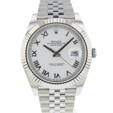  Rolex Datejust 41 Fluted Jubilee White Roman Dial NEW 2025 </h1> 