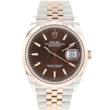  Rolex Datejust 36 Steel Everosegold Jubilee Fluted Choco Dial </h1> 