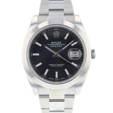  Rolex Datejust 41 Oyster Black Dial 