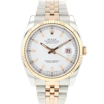  Rolex Datejust 36 Jubilee Fluted Steel / Everose Roulette Date </h1> 