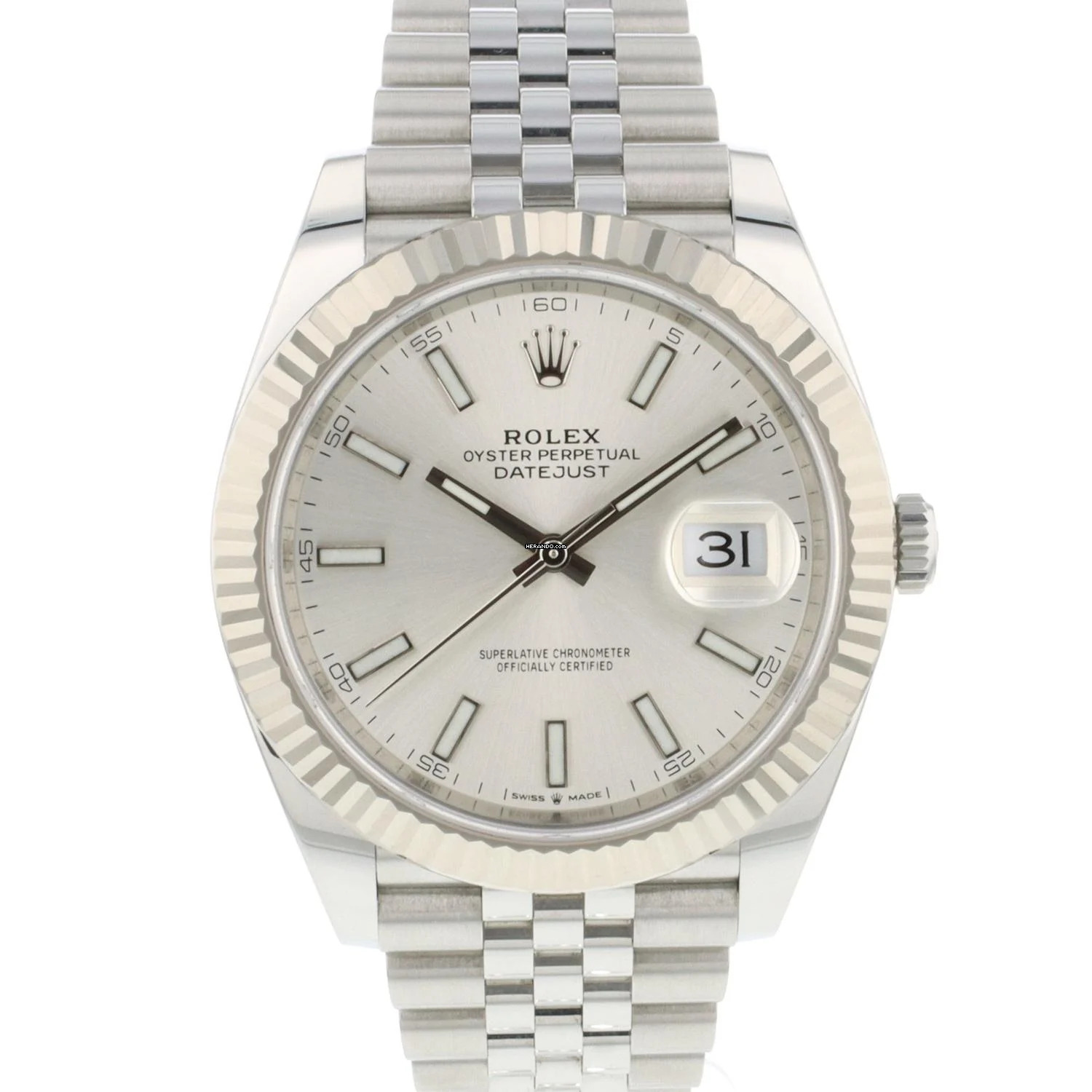 Rolex Datejust 41 Jubilee Fluted Silver Dial NEW </h1>