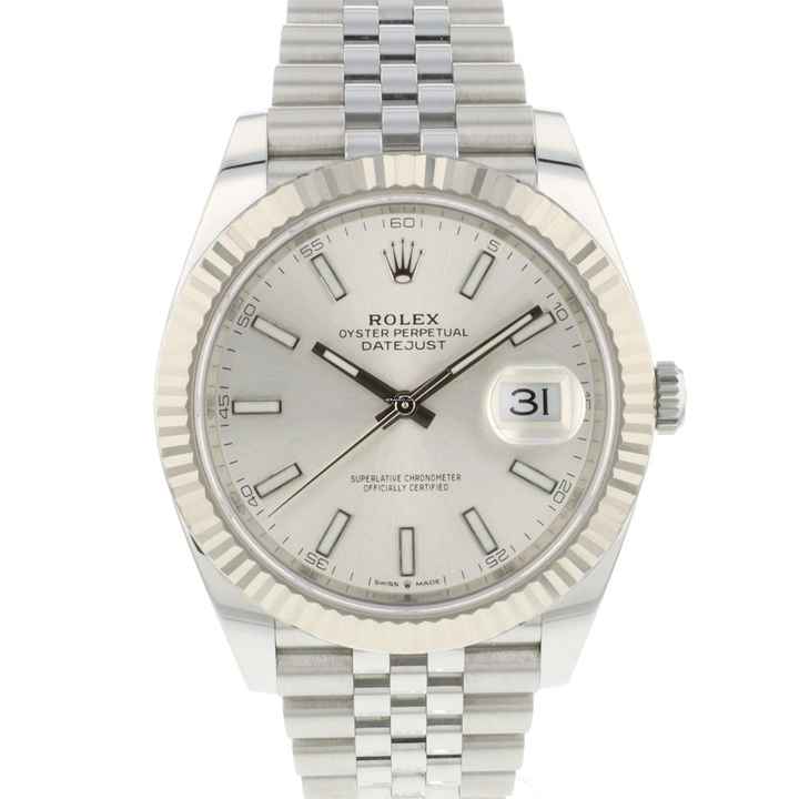  Rolex Datejust 41 Jubilee Fluted Silver Dial NEW </h1> 