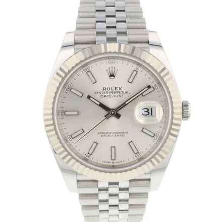  Rolex Datejust 41 Jubilee Fluted Silver Dial NEW </h1> 