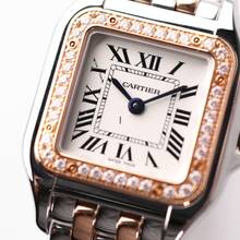 Thumbnail von Cartier Panthère Small Steel Rose Gold Diamonds W3PN0006 </h1>
