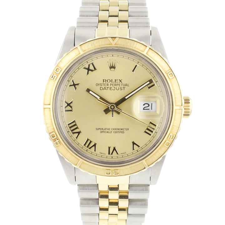  Rolex Datejust Turn-O-Graph 36 Steel Gold Jubilee Turn-O-Graph Champagne Dial </h1> 