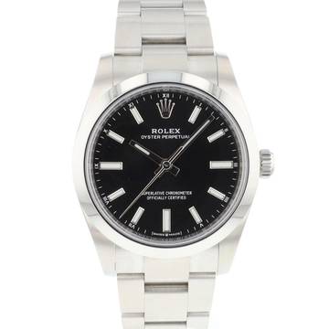  Rolex Oyster Perpetual 34 Bright Black Dial  