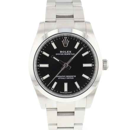  Rolex Oyster Perpetual 34 Bright Black Dial  