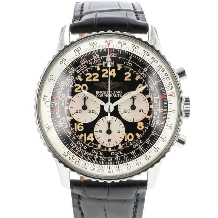  Breitling Navitimer Cosmonaute Steel Black Dial  