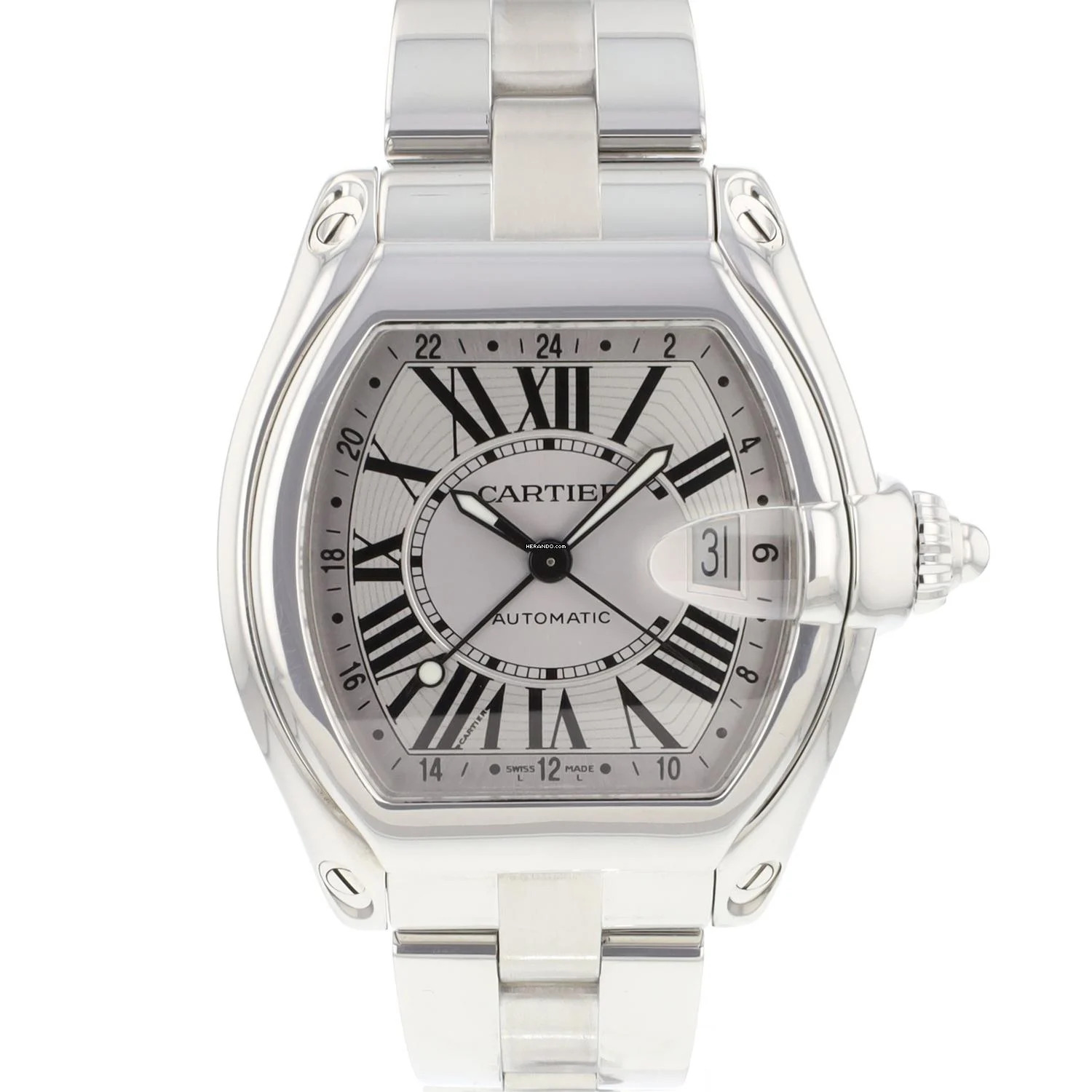 Cartier Roadster GMT XL Steel