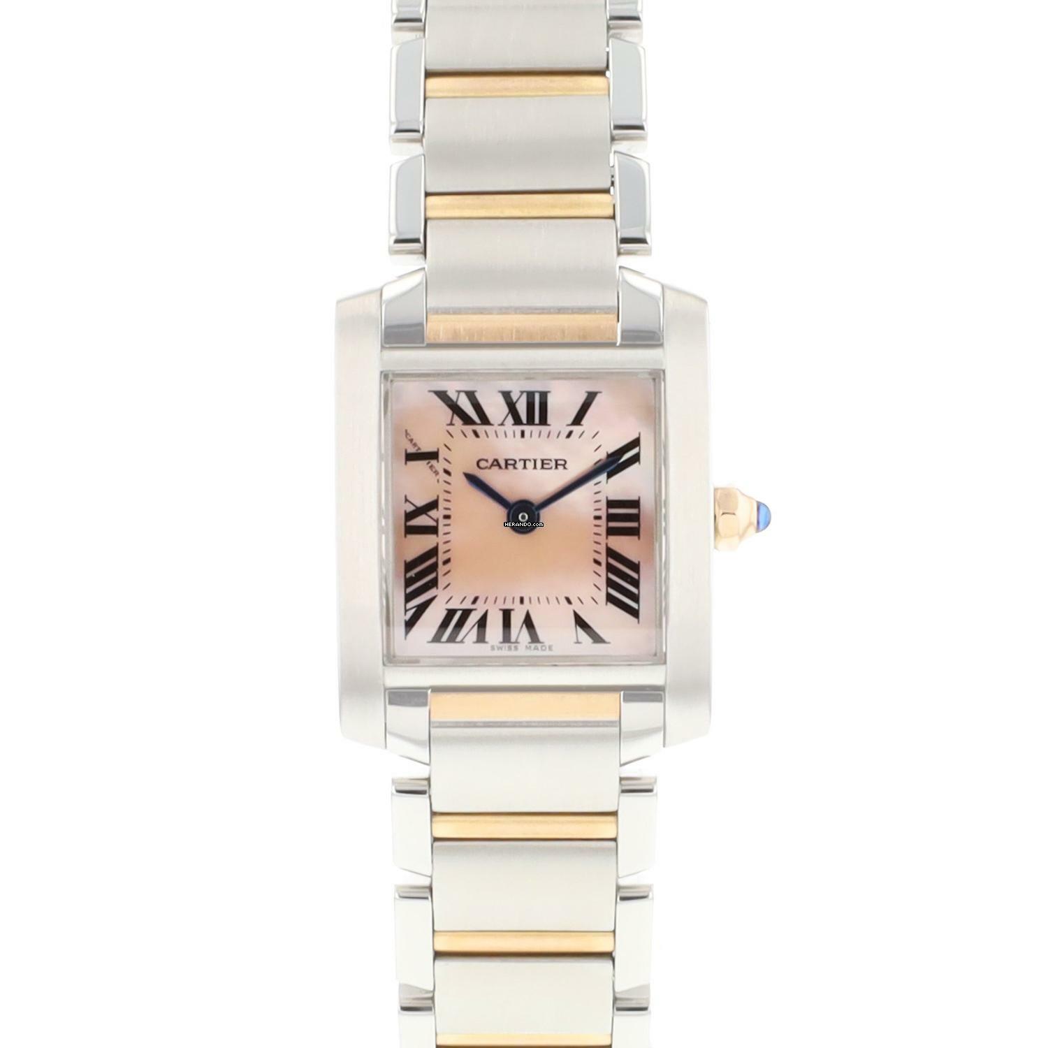 Cartier Tank Française PM Steel Rose Gold MoP Dial </h1>