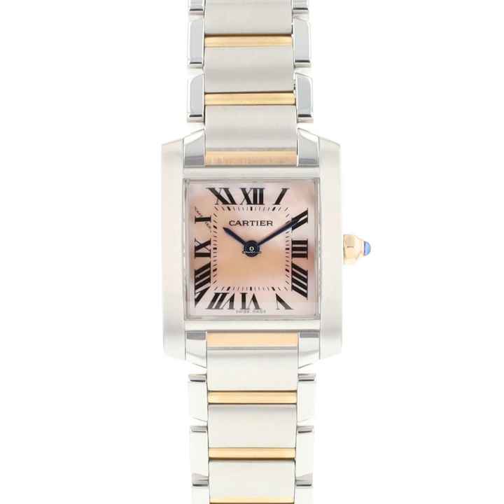  Cartier Tank Française PM Steel Rose Gold MoP Dial </h1> 