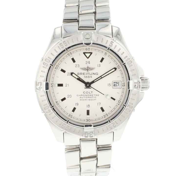  Breitling Colt Automatic 38 Automatic Steel Silver Dial </h1> 