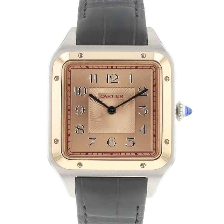  Cartier Santos Dumont XL Rose/Gold Salmon Dial Limited Edition </h1> 